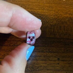 Retired Chamilia Minnie Mouse Glass Bead Charm